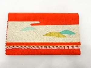 綴れ　山並模様織り出し　懐紙入れ